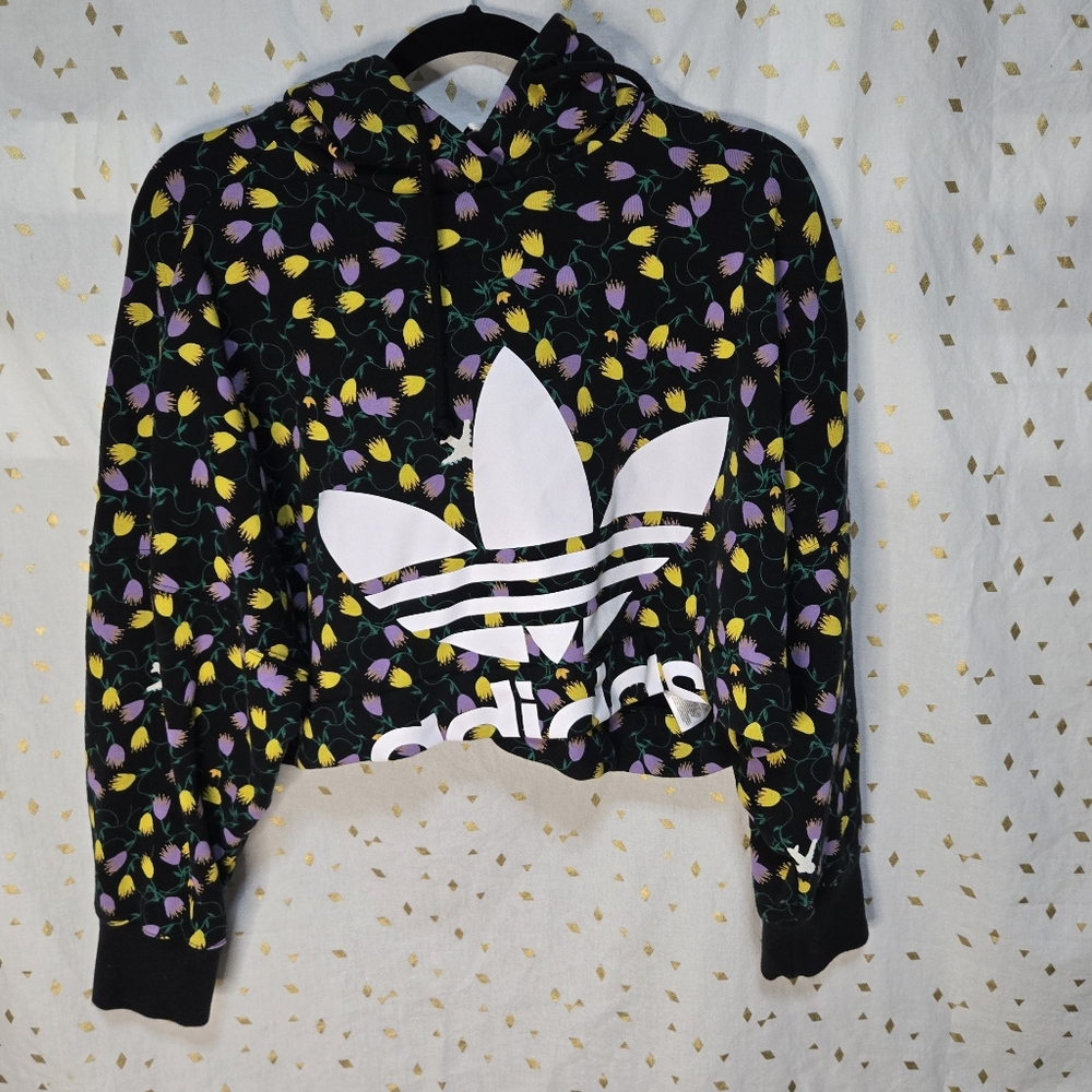 Adidas Women's cropped oversized Hoodie